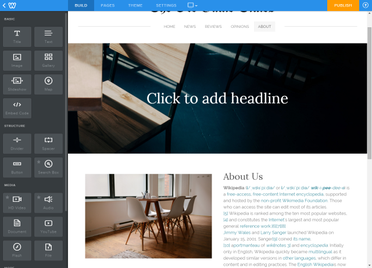 Weebly editor